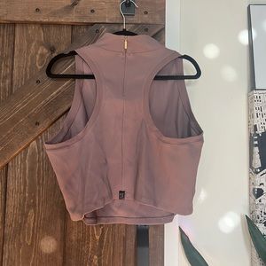 NWT Athleta x Alicia Keys Mock Neck Ribbed Racerback Tank